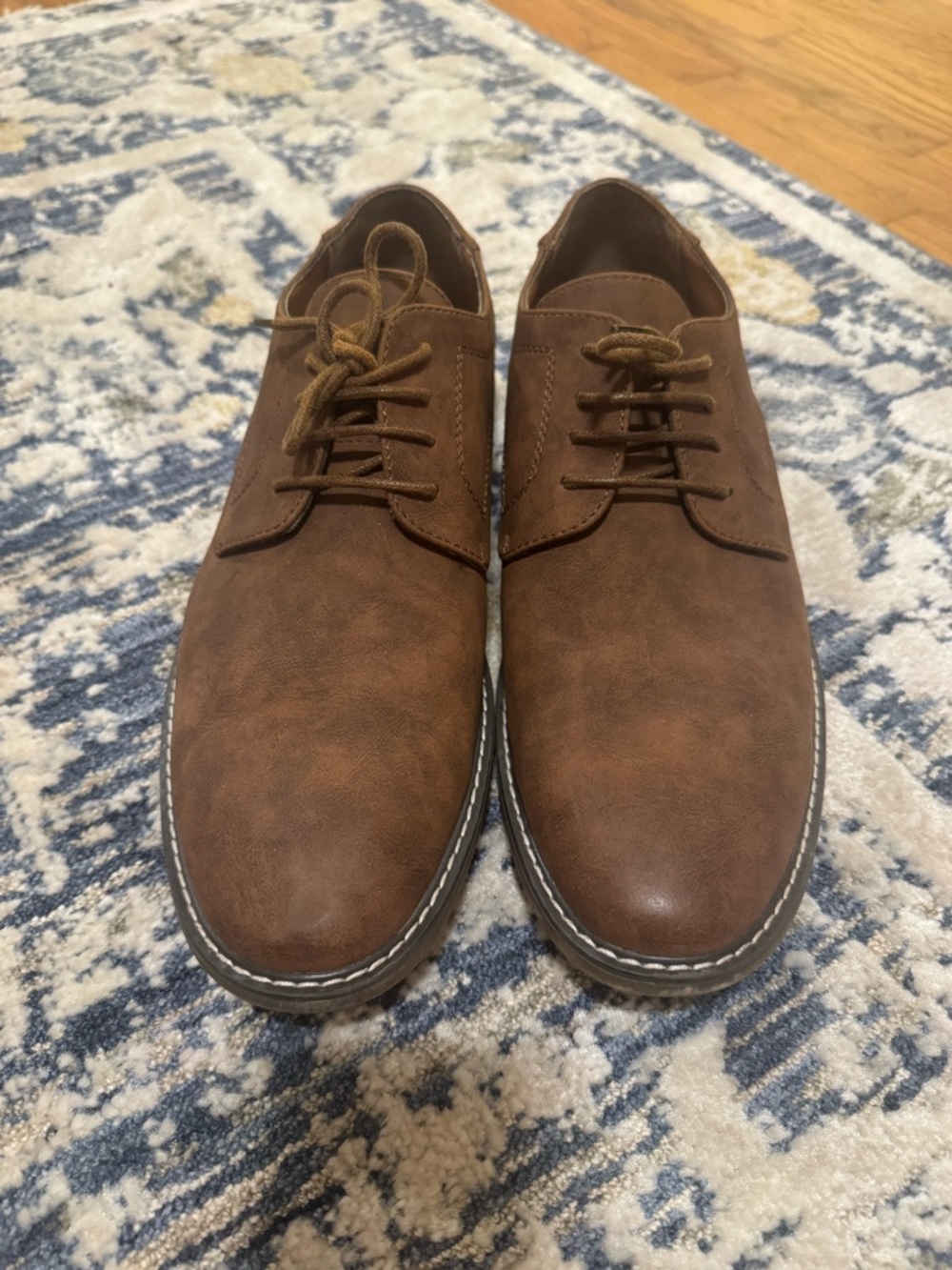 Jensen Brown Lace-Up Derby Shoes